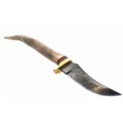 Stag Horn Damascus Steel Athame Style 03